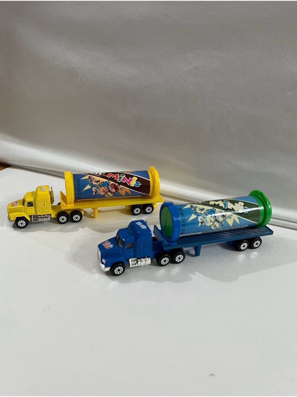M&M'S Blue and Yellow Tanker Toy Trucks
